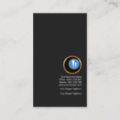 マルティーニのピンクのガラスオリーブ色の専門のバーテンダー 名刺 (裏面)