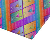 マルティーニのポップアートのガラスまな板 カッティングボード (角)