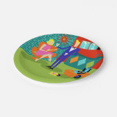 マルティーニのレトロのカップルの紙皿 ペーパープレート (アングル)