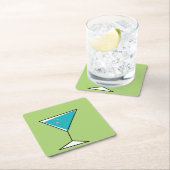 マルティーニのレトロのコースター スクエアペーパーコースター (インサイチュ)