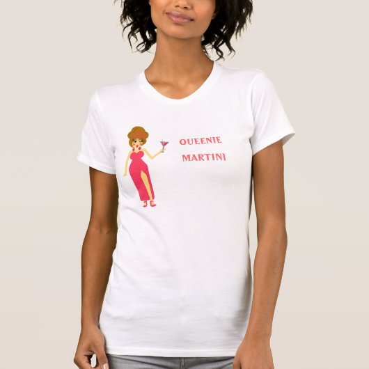 マルティーニの女王の白のTシャツ Tシャツ (正面)