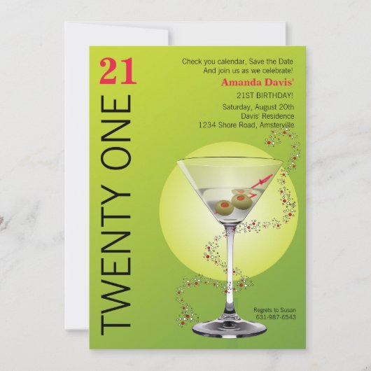 マルティーニの招待状 セーブザデート (正面)