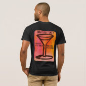 マルティーニの揺すられたか、またはかき混ぜられた…プリント Tシャツ (裏面フル)