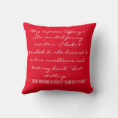 マルティーニの揺すられた、かき混ぜられなかった枕 クッション (裏面)