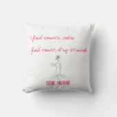 マルティーニの揺すられた、かき混ぜられなかった枕 クッション (正面)