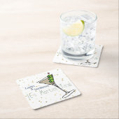 マルティーニの時の紙のコースター スクエアペーパーコースター (インサイチュ)