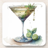 マルティーニの水性ガラス コースター (正面)