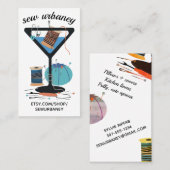 マルティーニの裁縫婦の裁縫の概念の名刺 名刺 (正面/裏面)