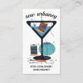 マルティーニの裁縫婦の裁縫の概念の名刺 名刺 (正面)