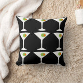 マルティーニの装飾用クッション(黒)を来させ続けて下さいそれらを クッション (ブランケット)