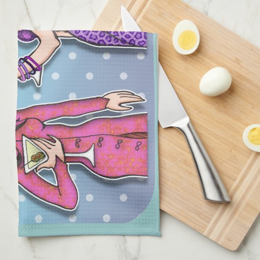 マルティーニの3人の花型女性歌手の台所、Bath、バータオル キッチンタオル (四つ折り)