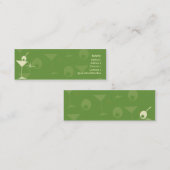 マルティーニは-細い眩まします スキニー名刺 (正面/裏面)