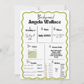 マルティーニをテーマにした花嫁メイドの提案! 招待状 (裏面)