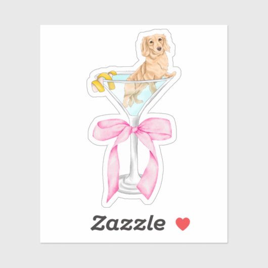 マルティーニウインナソーセージコケットダッシュント水の色 シール (シート)