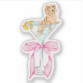 マルティーニウインナソーセージコケットダッシュント水の色 シール (正面)