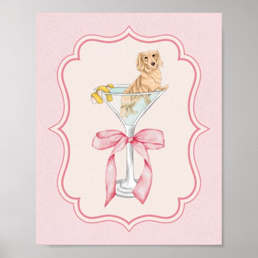 マルティーニウインナソーセージコケットダッシュント水の色 ポスター (正面)