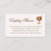 マルティーニエスプレッソシックディスプレイシャワーブライダルシャワー エンクロージャーカード (正面)