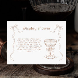 マルティーニエスプレッソブライダルディスプレイシャワー エンクロージャーカード