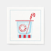 マルティーニオリーブのクリスマスカクテルナプキン スタンダードカクテルナプキン (正面)