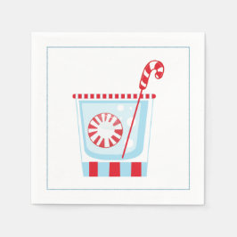 マルティーニオリーブのクリスマスカクテルナプキン スタンダードカクテルナプキン