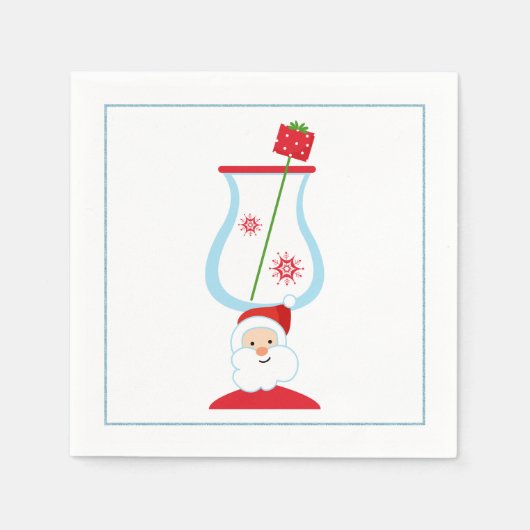 マルティーニオリーブのクリスマスカクテルナプキン スタンダードカクテルナプキン (正面)