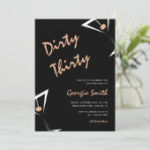 マルティーニカクテルダーティ30歳の誕生日パーティー 招待状 (スタンド正面)