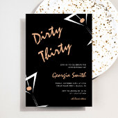 マルティーニカクテルダーティ30歳の誕生日パーティー 招待状