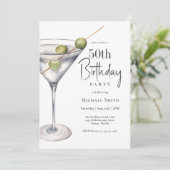 マルティーニカクテルテーマ50thバースデーパーティー 招待状 (スタンド正面)