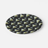 マルティーニカクテルパターン ペーパープレート (アングル)