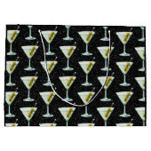 マルティーニカクテルパターン ラージペーパーバッグ (裏面)