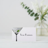 マルティーニカクテルビジネスカードプラチナ 名刺 (スタンド正面)