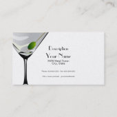 マルティーニカクテルビジネスカードプラチナ 名刺 (裏面)