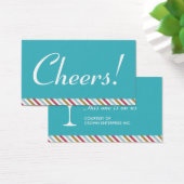 マルティーニカクテルブルーホリデーパーティードリンクチケット (デスク)