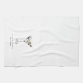 マルティーニカクテルラウンジお名前 キッチンタオル (横)