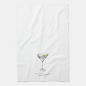 マルティーニカクテルラウンジお名前 キッチンタオル (縦)