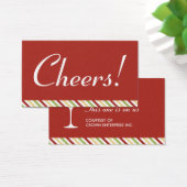 マルティーニカクテルレッドホリデーパーティードリンクチケット (デスク)