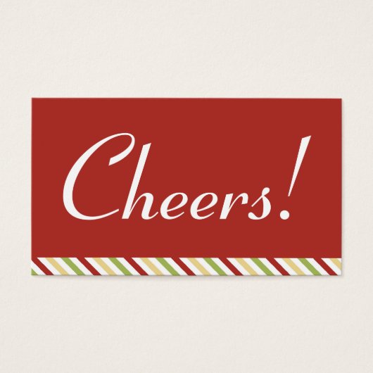 マルティーニカクテルレッドホリデーパーティードリンクチケット (正面)