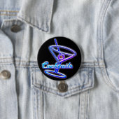 マルティーニカクテルレトロネオンサインルックヴィンテージバー 缶バッジ (インサイチュ)