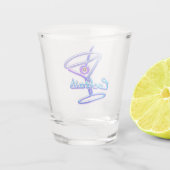 マルティーニカクテルレトロネオン看板ヴィンテージバーブルー ショットグラス (裏面)