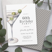 マルティーニカクテル60th誕生日パーティー 招待状