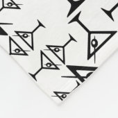 マルティーニカスタム背景色 フリースブランケット (角)