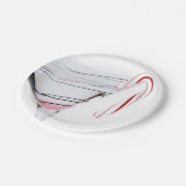 マルティーニガラスのキャンディーケーン ペーパープレート (アングル)