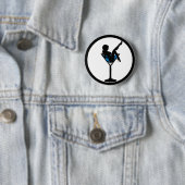 マルティーニガラスシルエットバチュラーパーティボタン 缶バッジ (インサイチュ)