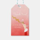 マルティーニガラススパイリングクリスマスグリッターパーティー ギフトタグ (正面)