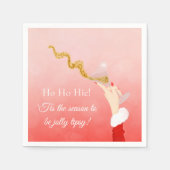 マルティーニガラススパイリングクリスマスグリッターパーティー スタンダードカクテルナプキン (正面)