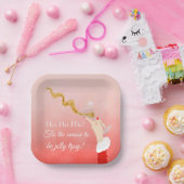 マルティーニガラススパイリングクリスマスグリッターパーティー ペーパープレート (パーティー)