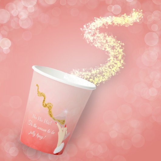 マルティーニガラススパイリングクリスマスグリッターパーティー 紙コップ