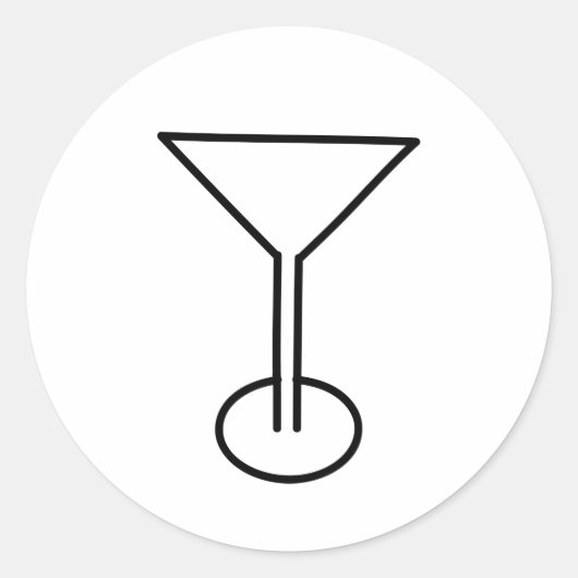 マルティーニガラスデザイン ラウンドシール (正面)