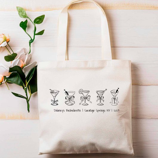 マルティーニガラスバチェロレッテ花嫁ギフト トートバッグ