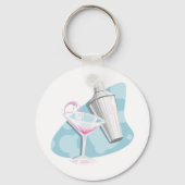 マルティーニガラス及びシェーカー キーホルダー (正面)